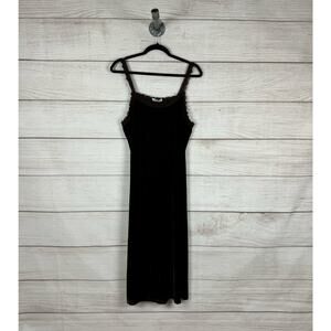 Paparazzi Women's Brown Velvet Sleeveless Fall Midi Dress Size XL